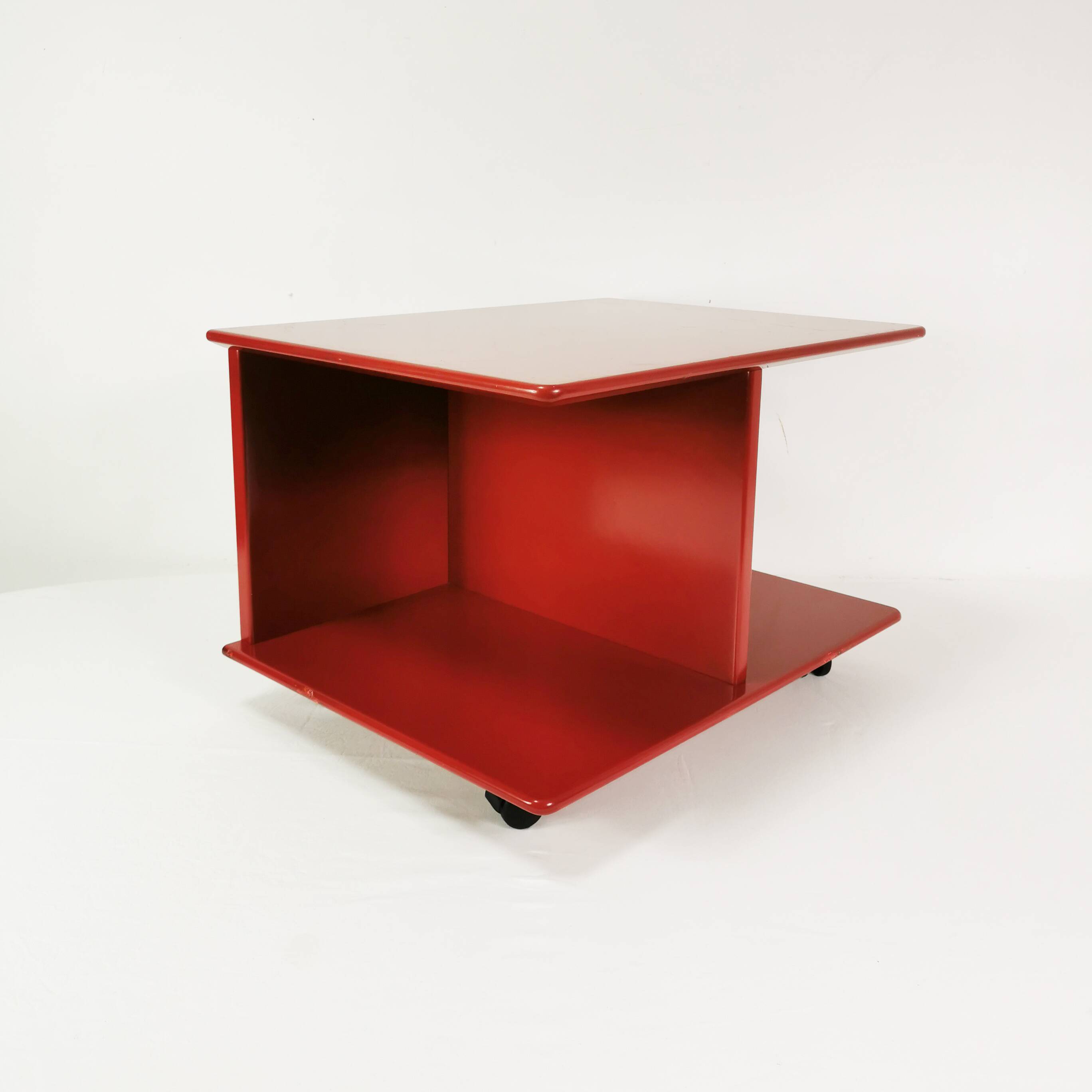 Modernist wall table-cabinet, mutaro, interlubke, germany, 1970s.