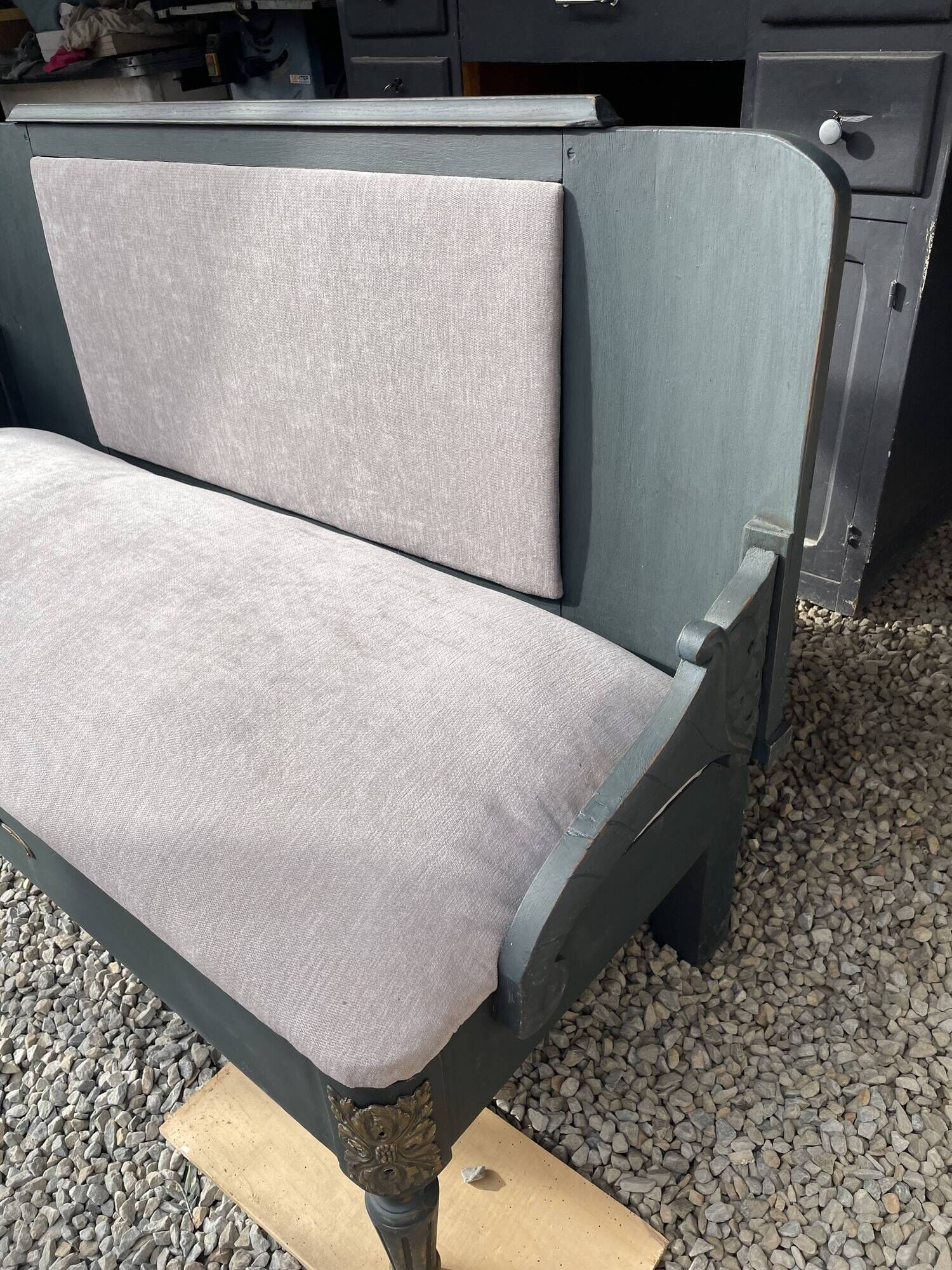 Old hotel bench