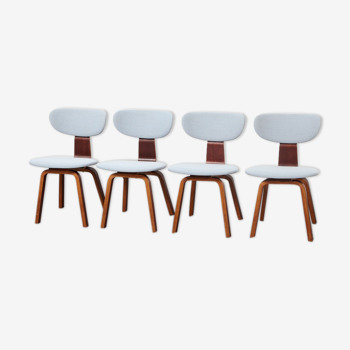 4 chaises SB37 par Cees Braakman pour Pastoe 1950