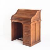 Vintage desk - secretary. Oak wood. France, 1940s