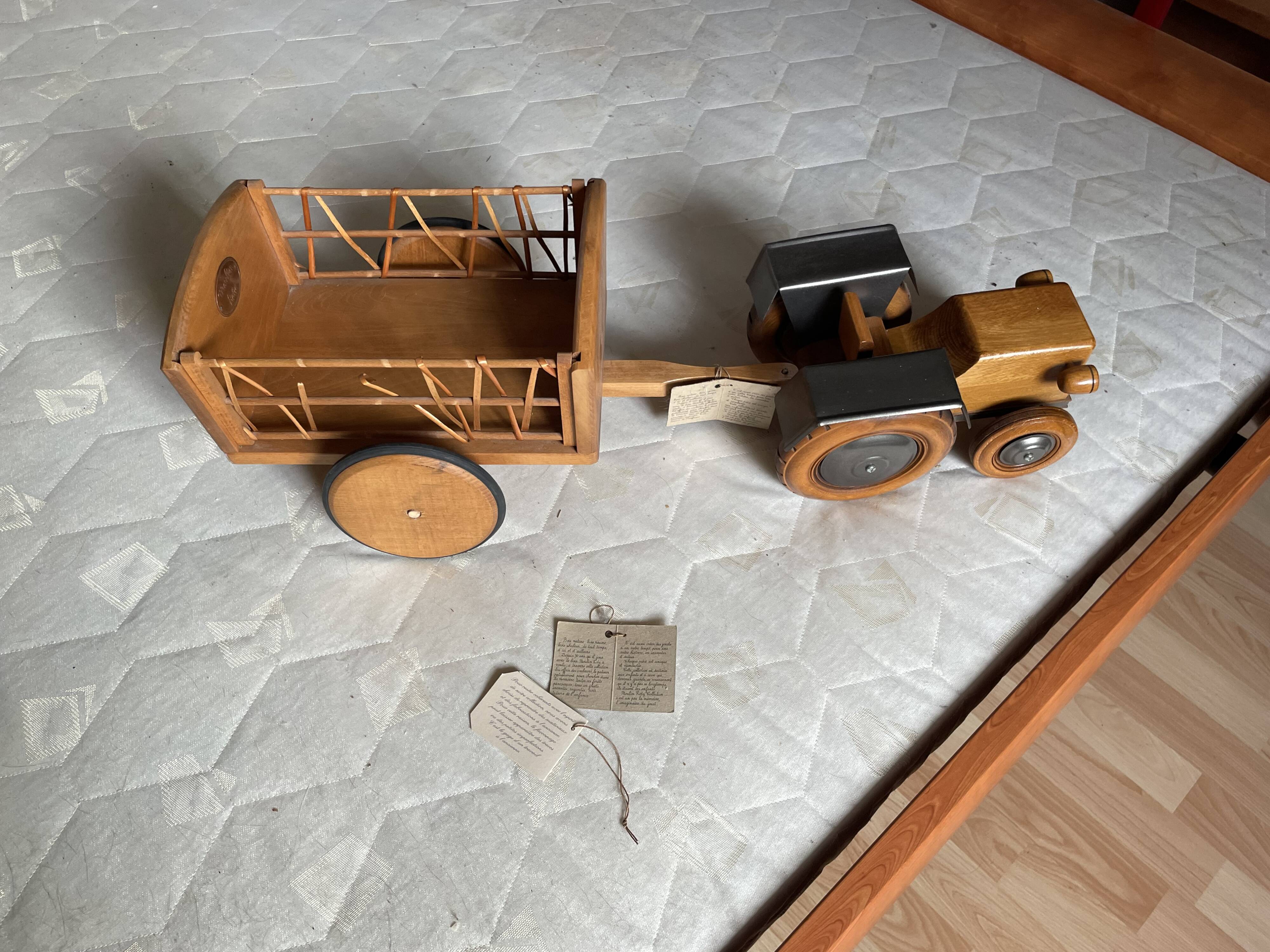 Tractor and trailer Brand Moulin Roty