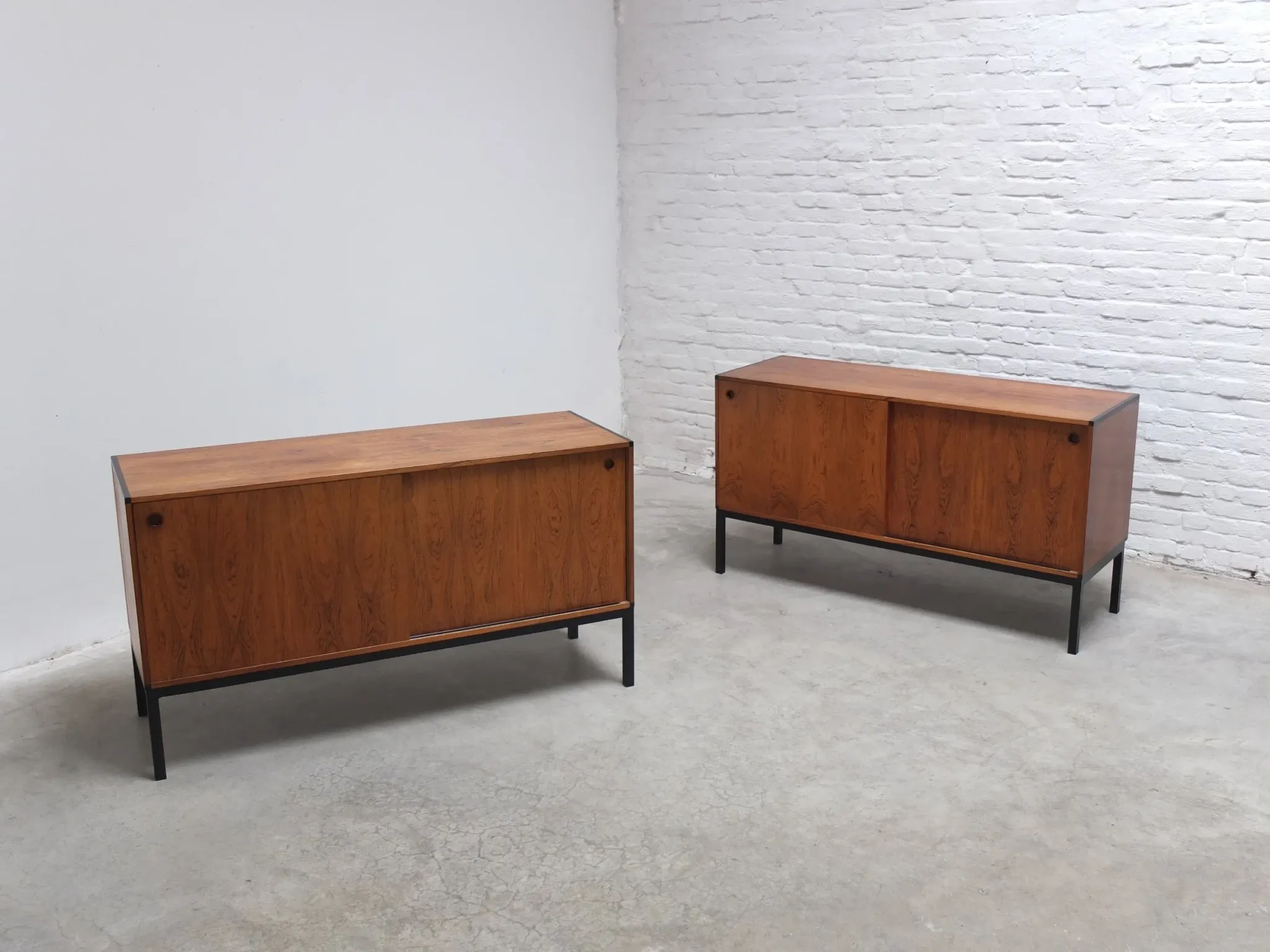 Pair of sideboards by Hans Hove & Palle Petersen for Christian Linneberg, 1960s