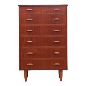 Teak chest of drawers, Danish design, 1970s, production: Denmark