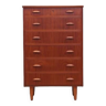 Teak chest of drawers, Danish design, 1970s, production: Denmark