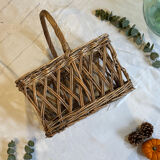 Vintage bottle carrier basket