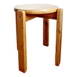 Scandinavian stool in solid pine