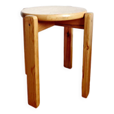 Scandinavian stool in solid pine