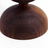 Scandinavian teak candle holder