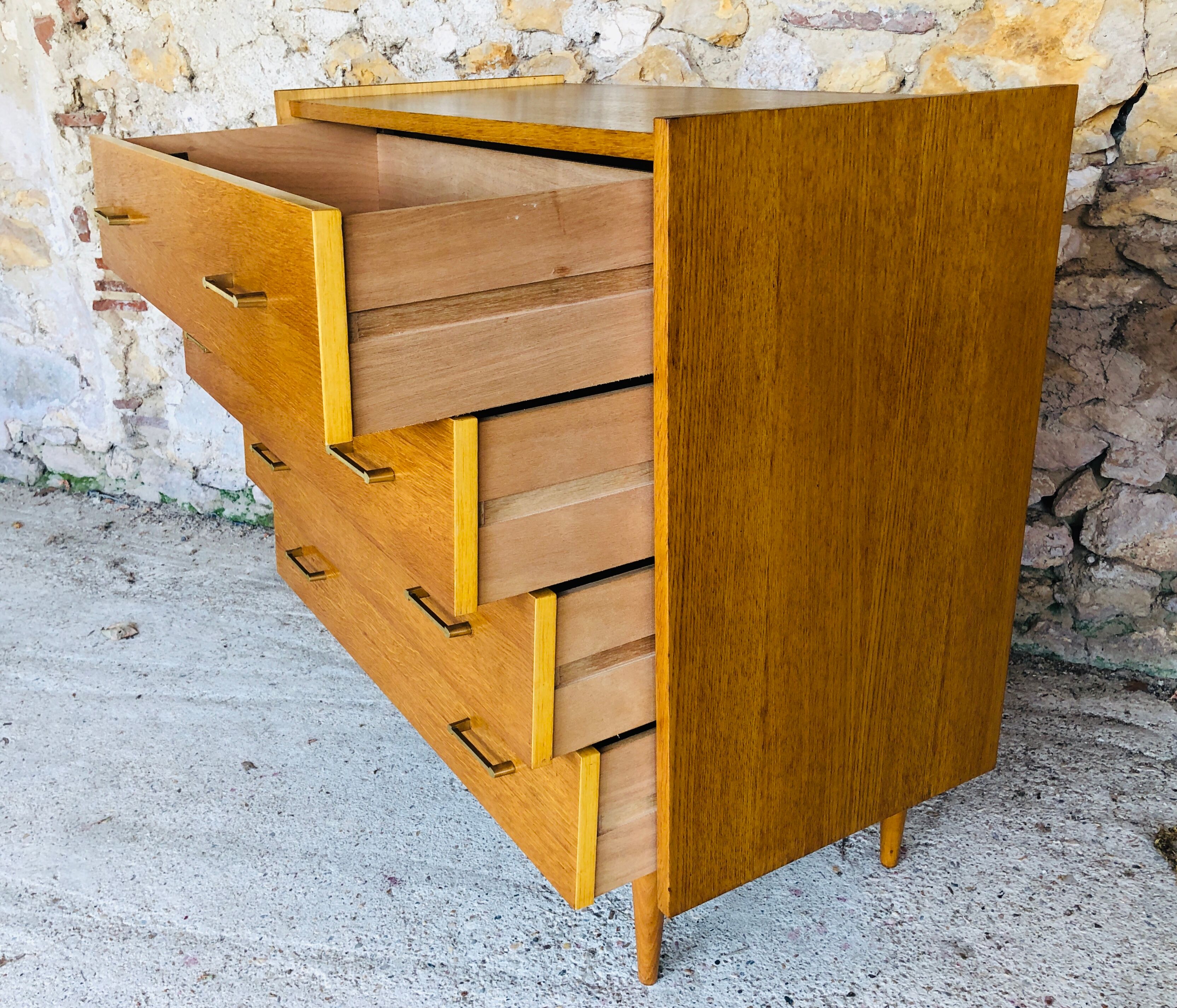 Vintage 4-drawer 60/70 drawers for Furniture de France