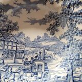 Deep plates "Coaching Days" – Alfred Meakin, Staffordshire