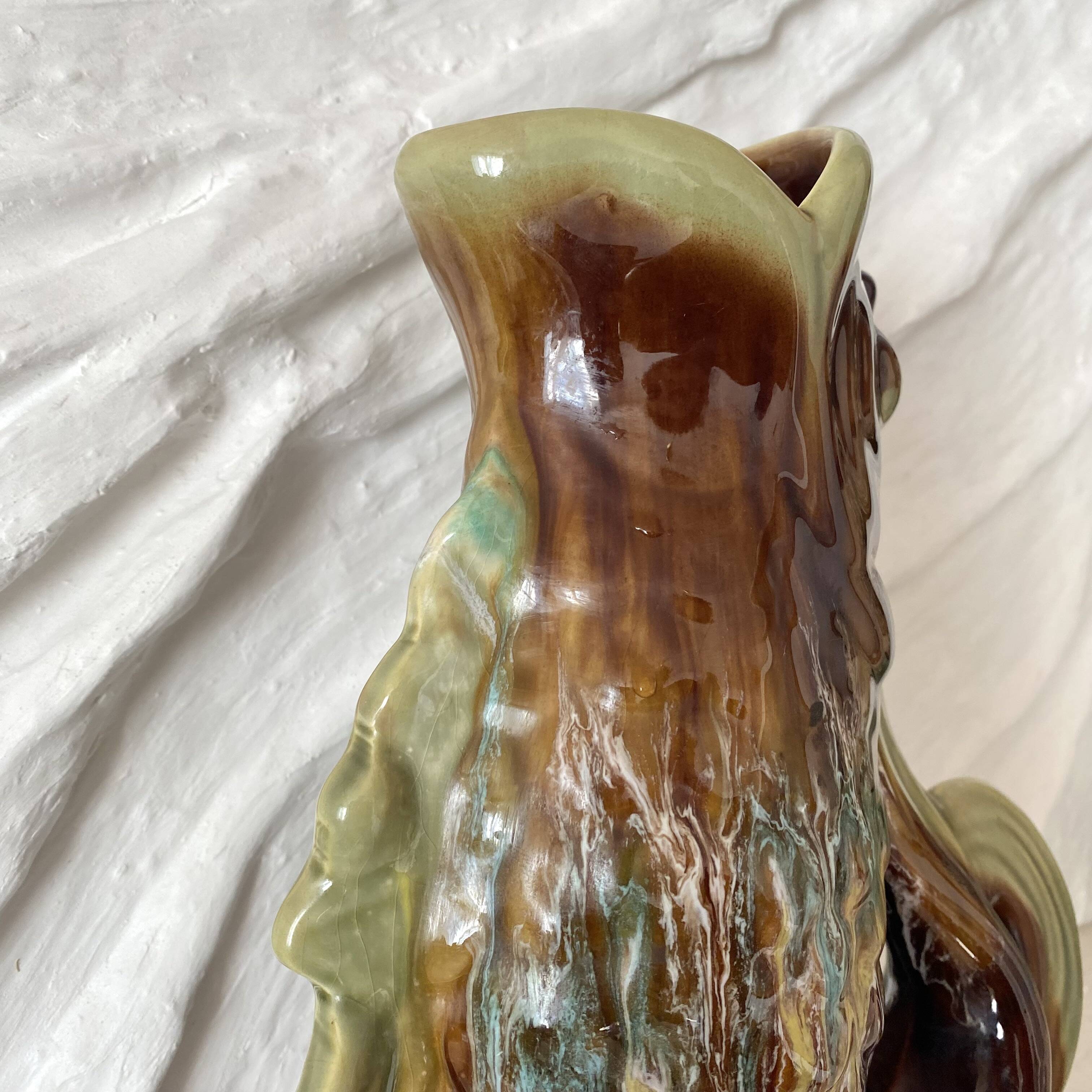 30 cm fish vase, 1970s zoomorphic vase.