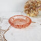 Vintage pink glass ashtray - art deco style ashtray