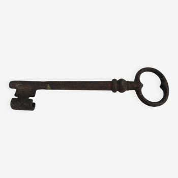 Large old 19th century door key