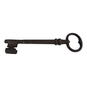 Large old 19th century door key