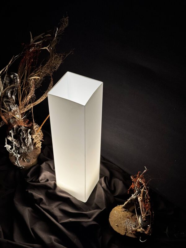 Lampe à poser Opaline vianne SCE vintage Colonne 40x10x10 New old Stock NOS