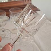 Water and wine glasses from the Royal Manufacture of Bayel