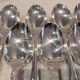 12 silver plated soup spoons by Christofle Marly, 20.6 cm