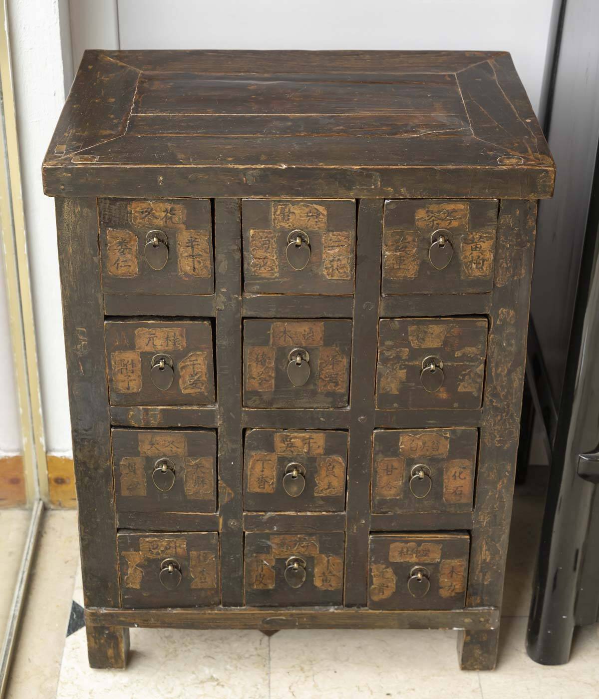 Antique Chinese apothecary cabinet