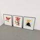 Set de 3 cadres avec lithographies Casimir Malevic