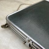 Vintage horizontal triptych barber mirror