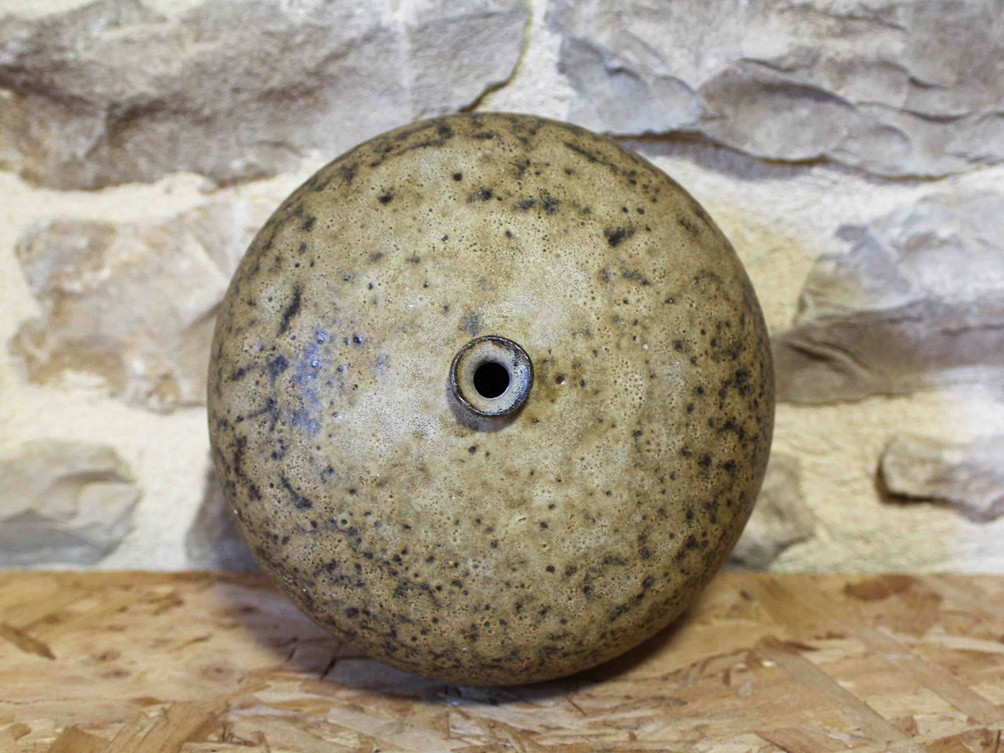 1970s ceramic ball vase