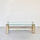 23kt Gold Plated Midcentury Coffee Table By Belgo Chrome. Vintage / Modern