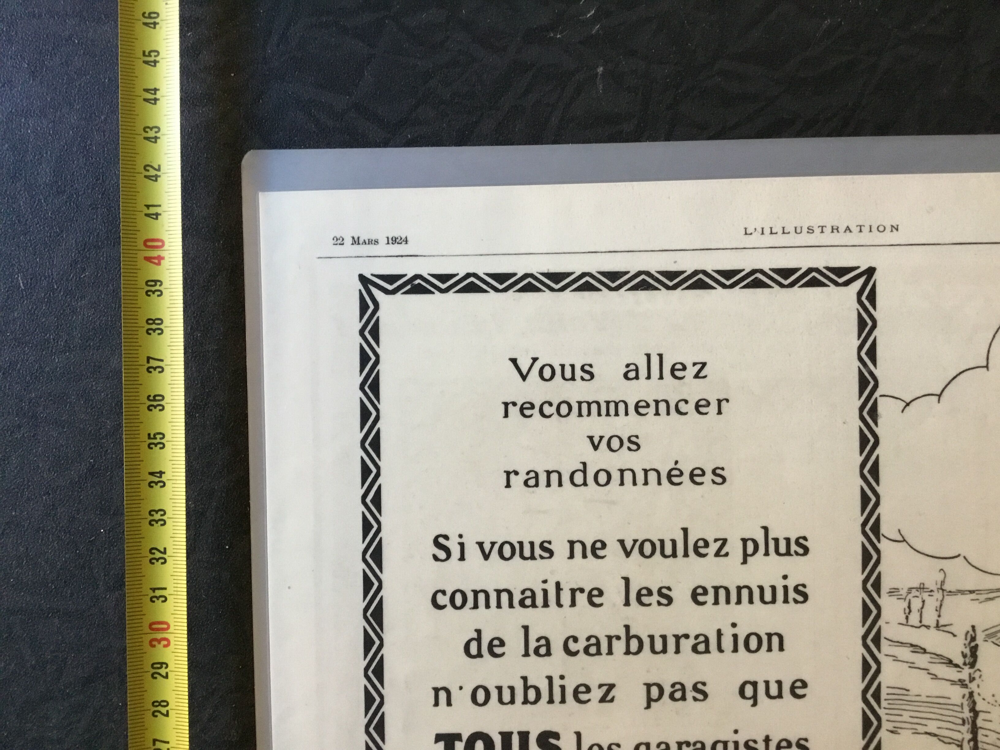 Vintage advertising to be framed