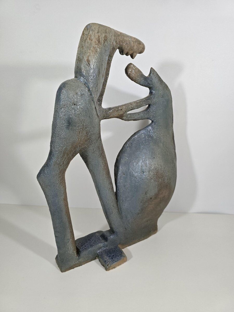 Ceramic sculpture by Colette Coussy, France, 1980