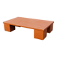 Cognac leather coffee table, vintage 1980s.
