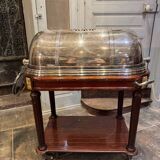 Silver-plated metal cutting trolley in the Louis XVI style