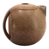 Modernist stoneware ceramic teapot by Michel Lévêque, 1950s