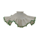 Corrugated glass suspension