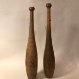 Old wooden juggling club 44 cm