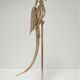 Solid brass parrot perch H. 45 cm 80s