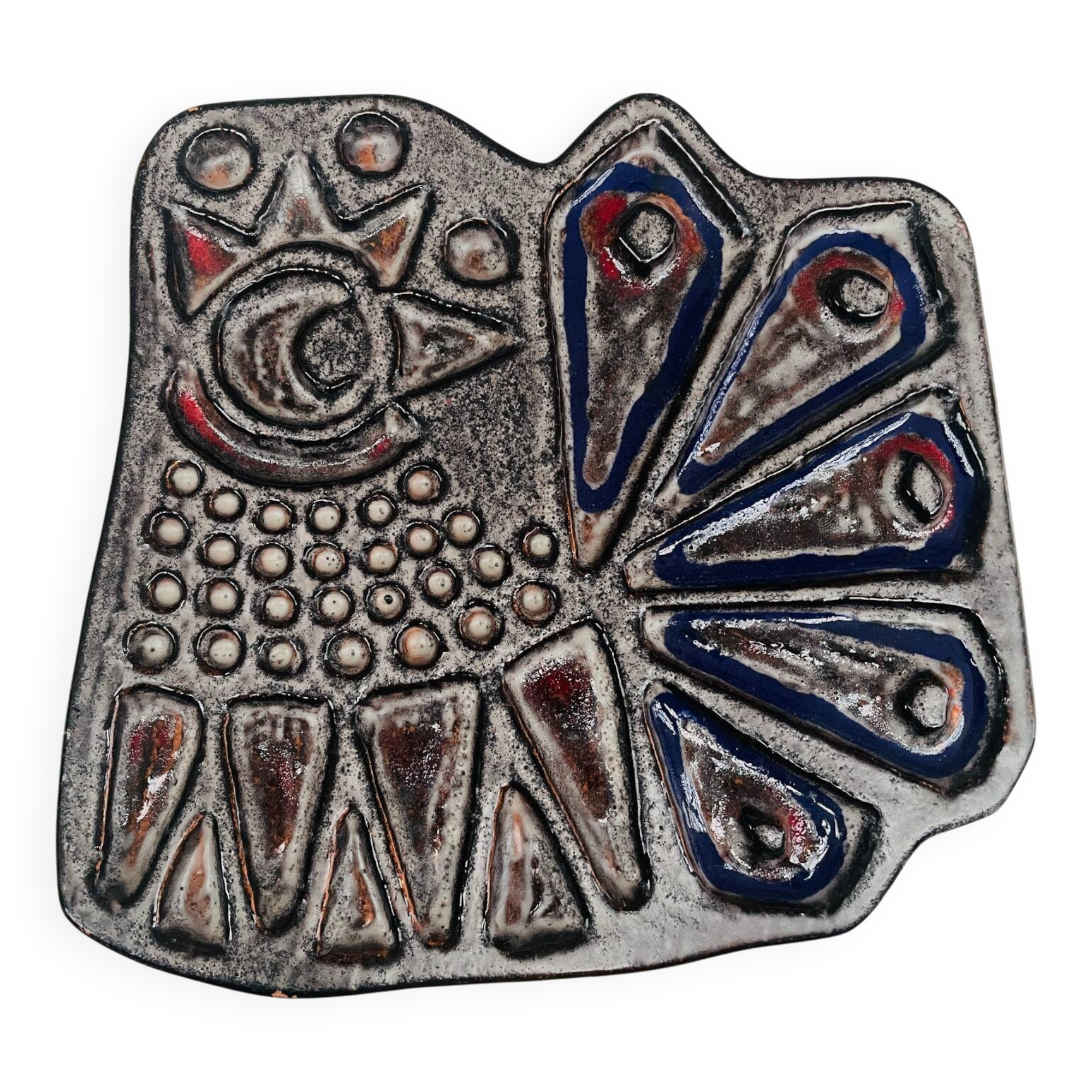 Vintage Scandinavian wall ceramic – Stylised hen – 1960s