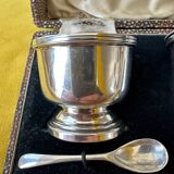 Service à Condiments Art Déco en Argent Massif Walker & Hall 1940