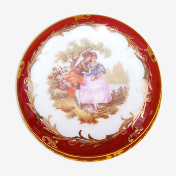 Rdv galant: small vintage Fragonard porcelain box