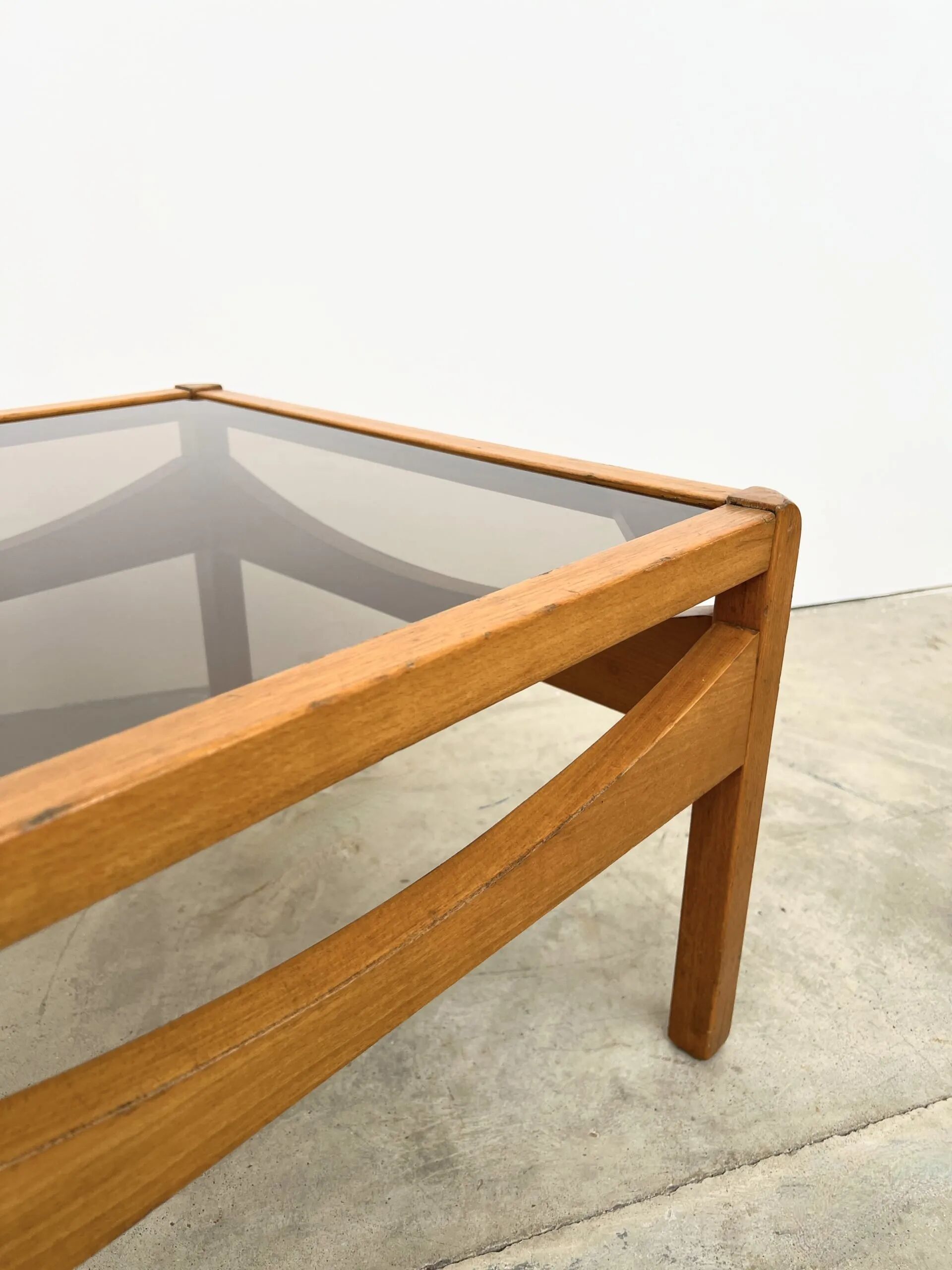 "Reverso" Coffee Table Structure – New Bronze Glass