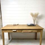 6-person solid wood farmhouse table