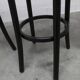 Pair of Baumann stools model Dialog in black and yellow and blue faux leather 1990