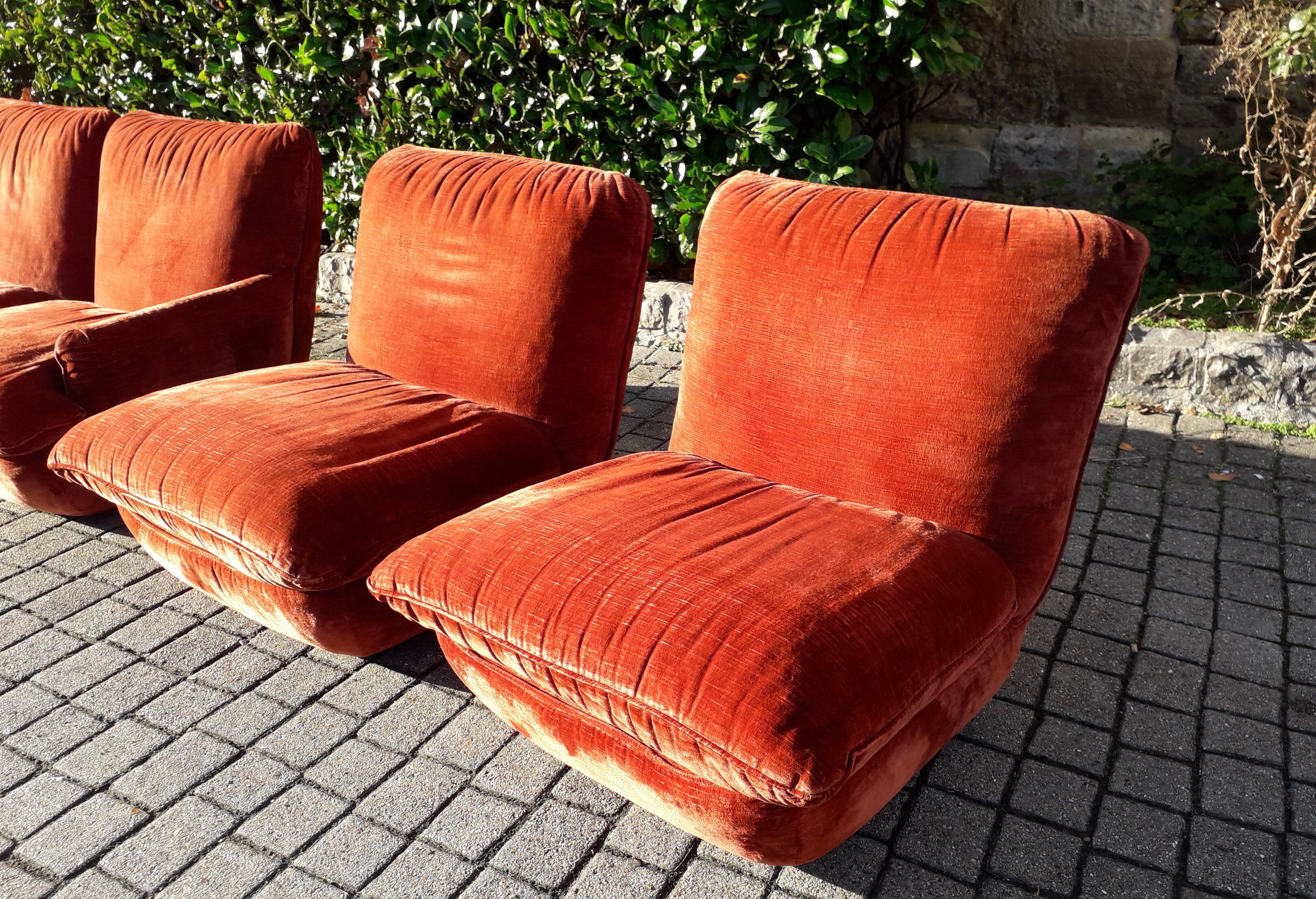 Airborne 70s sofa and heaters