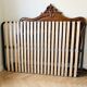 Antique double bed in carved solid wood in Louis XV style.