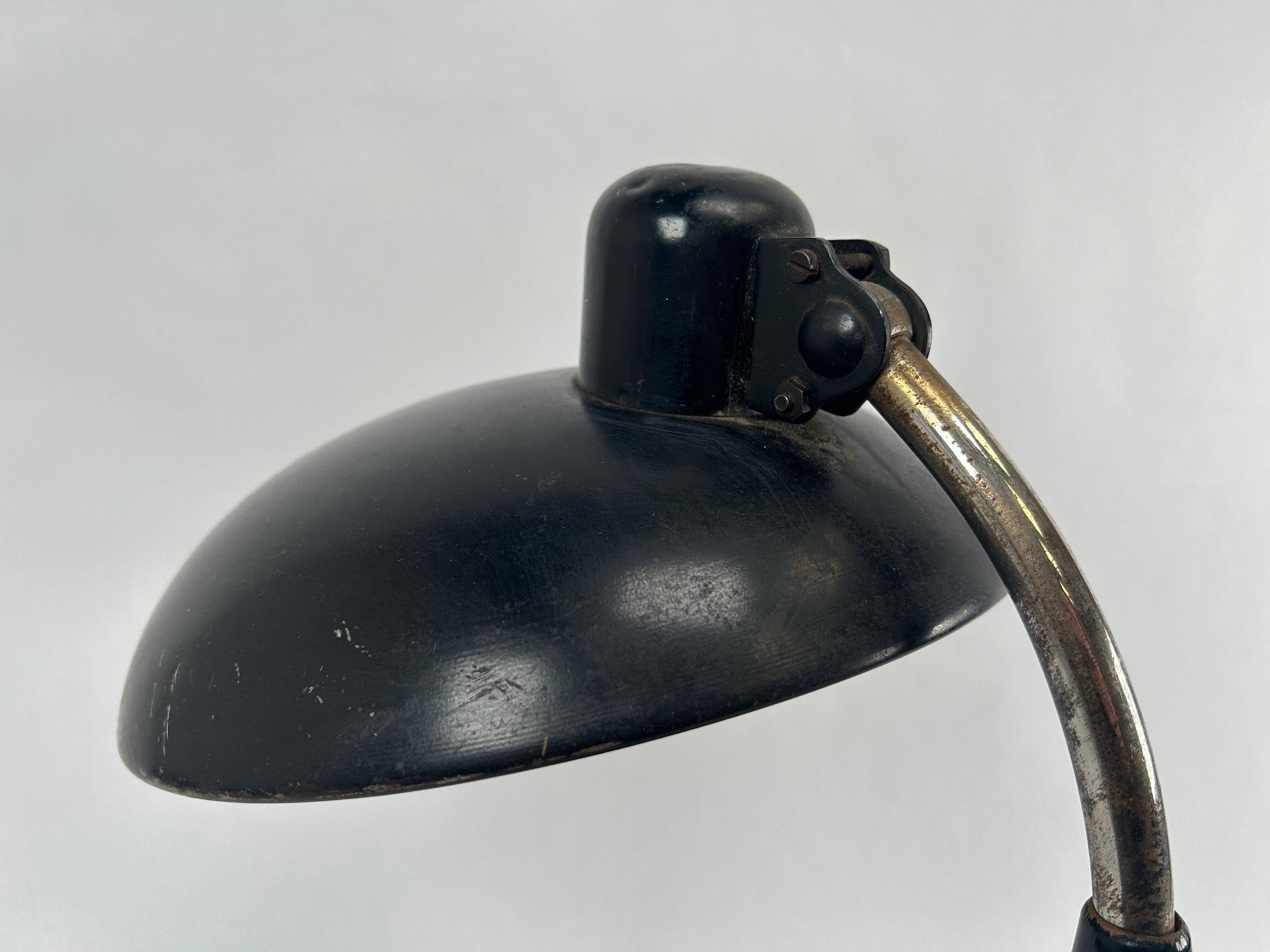 Mid-century design desk lamp by Christian Dell for Escolux Germany.