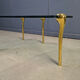 Brass and glass coffee table, 1970s