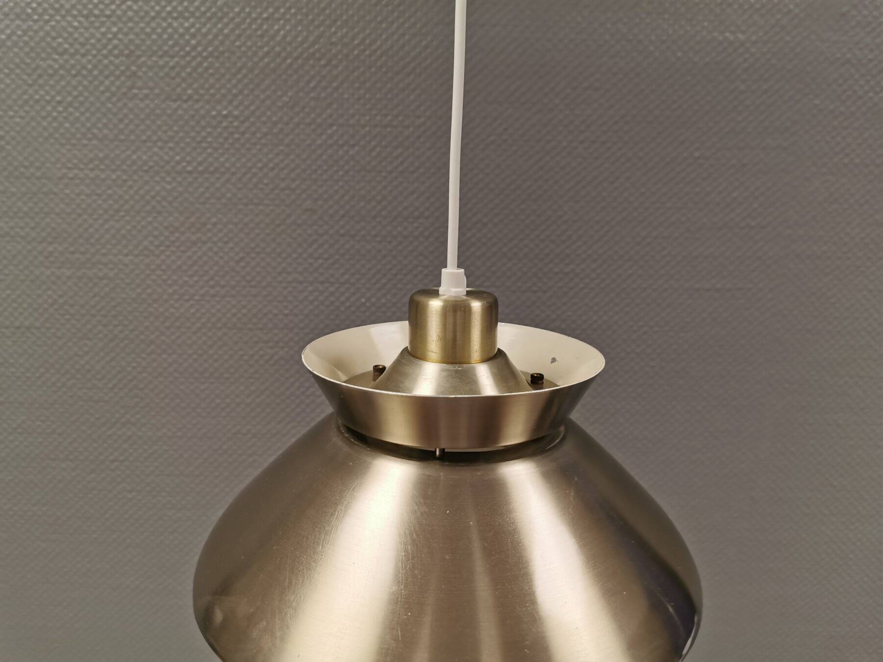 Danish hanging lamp from the 1980s-90s in aluminum.