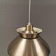 Danish hanging lamp from the 1980s-90s in aluminum.