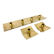 3 Scandinavian brass candlesticks, Pierre Forssell, Skultuna, Sweden, 1960s
