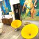 Pair of Retro Parabola Lounge Chairs