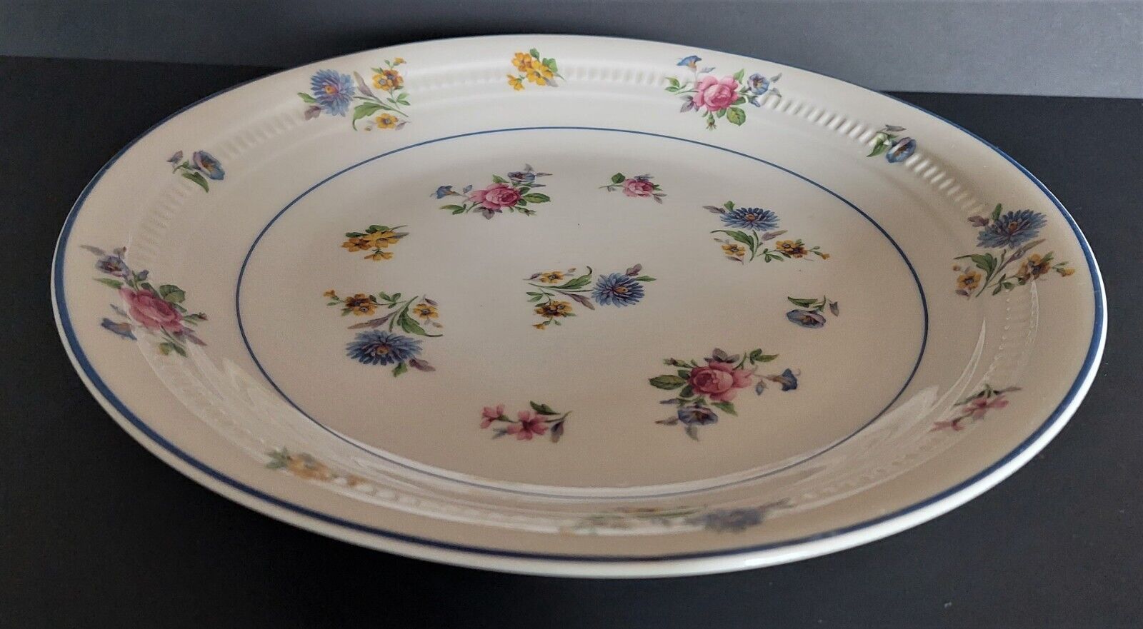 Round serving dish porcelain Limoges Michelaud Lucien 1908