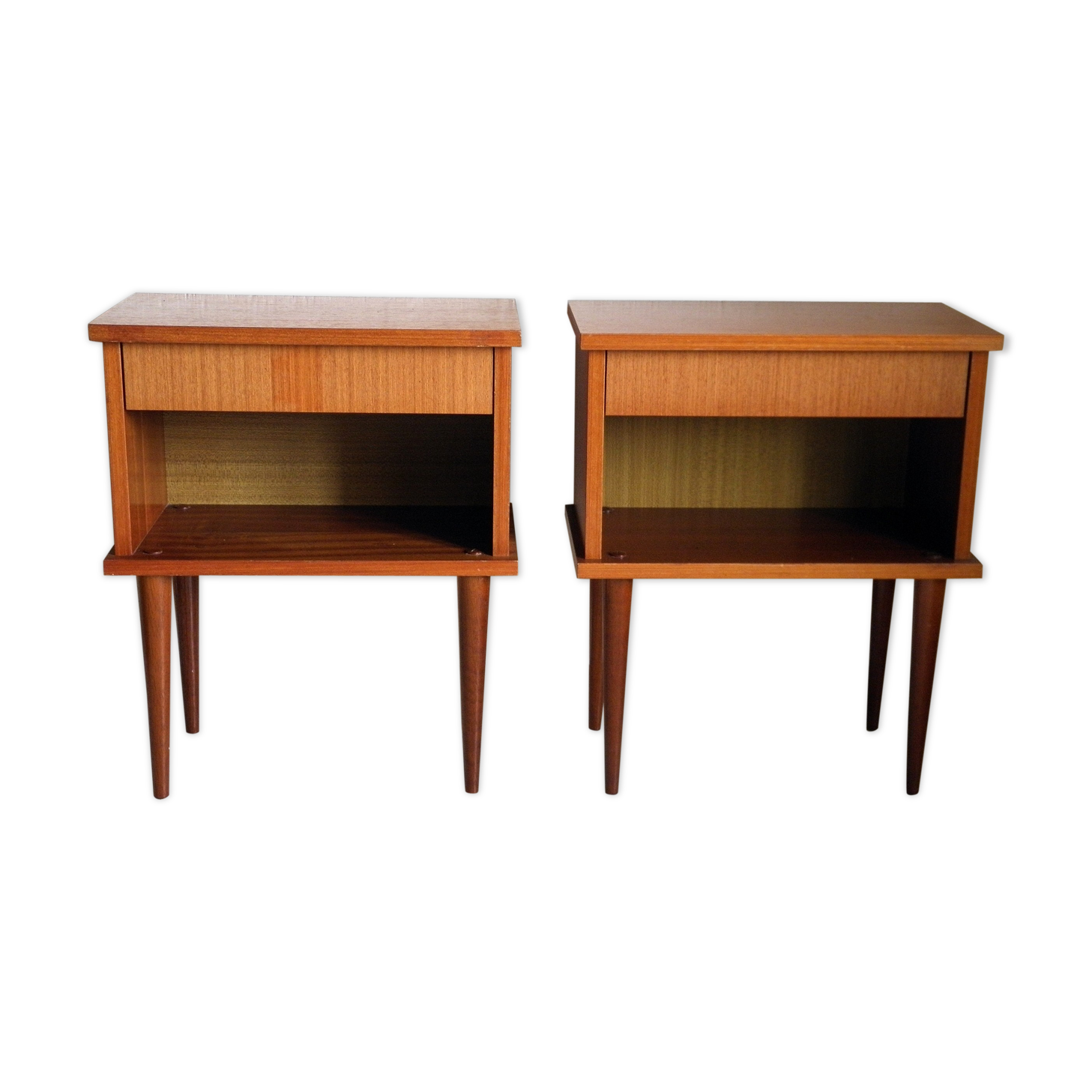 Pair of 70s bedside